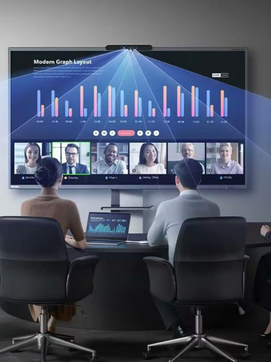 Corporate meeting room displays